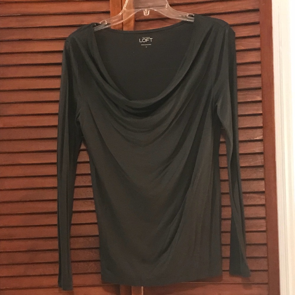 LOFT Long Sleeved Drape Tee